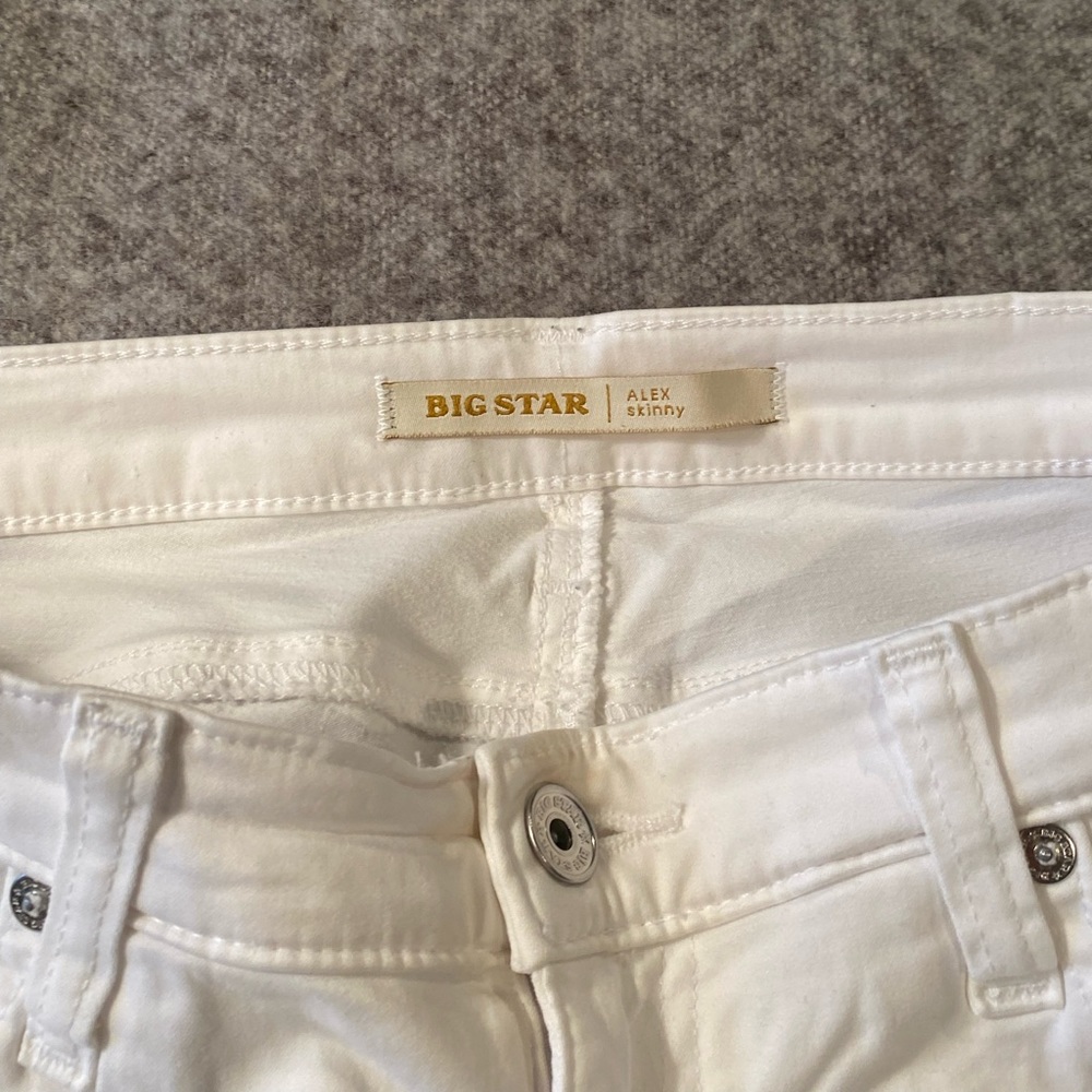 Big Star Alex Skinny Women’s Jeans White Size 30